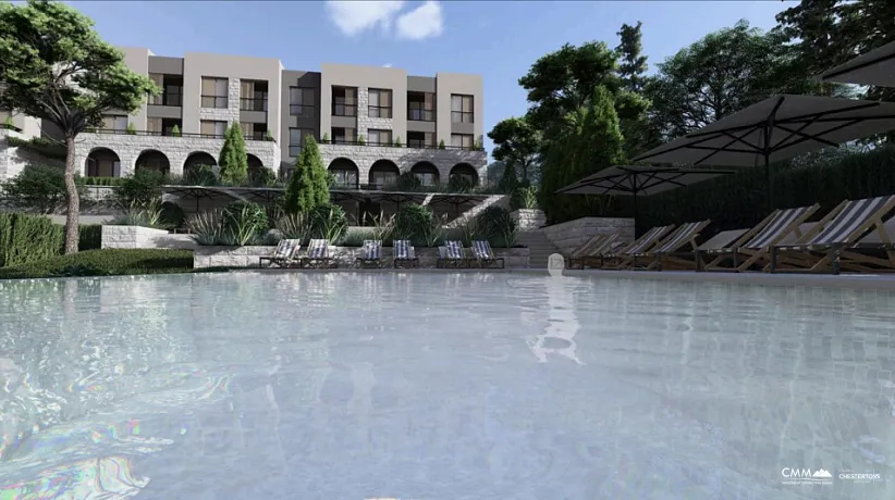 Kavač’ta havuzlu komplekste daireler